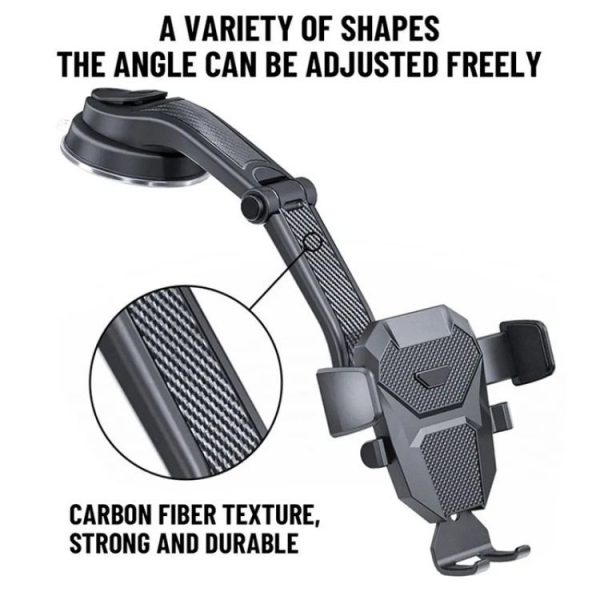 ES25 Nano Silicone Suction Cup Mount Car Dashboard / Windshield Phone Holder - Image 6