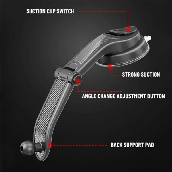 ES25 Nano Silicone Suction Cup Mount Car Dashboard / Windshield Phone Holder - Image 7