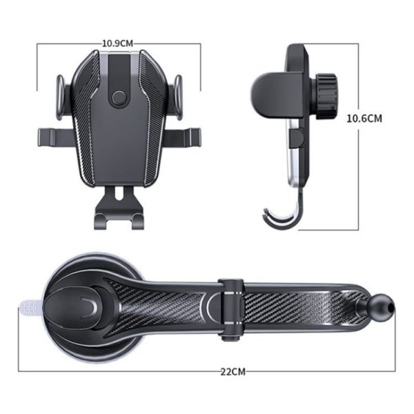 ES281 Car Dashboard Windshield Air Vent Suction Cup Phone Holder For 4-6.7 Inch Phone Mount - Image 9