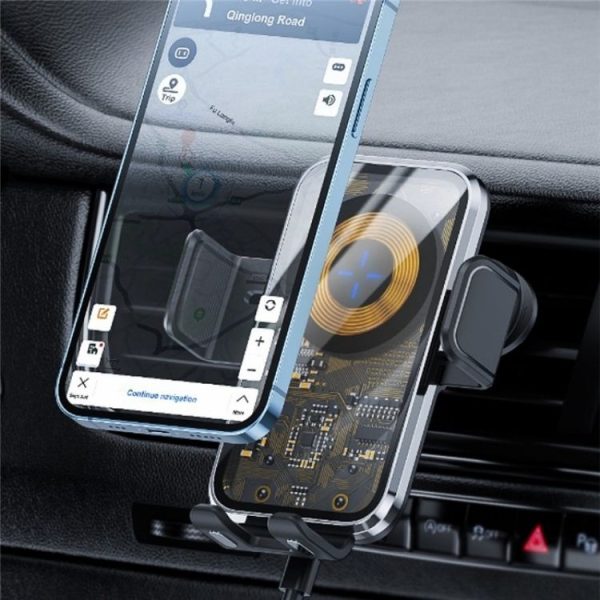 X11 15W Fast Charger Car Air Vent Hook Wireless Charger Intelligent Induction (Tarnish) - Image 9