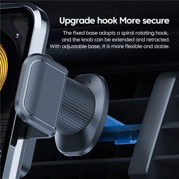 X11s 66W High Power Transparent Car Wireless Charger Phone Bracket (Silver) - Image 6