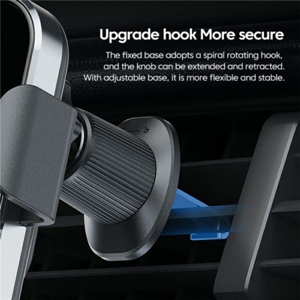 X12s Car Air Vent Wireless Charger 66W High Power Intelligent Induction Holder (Silver) - Image 6
