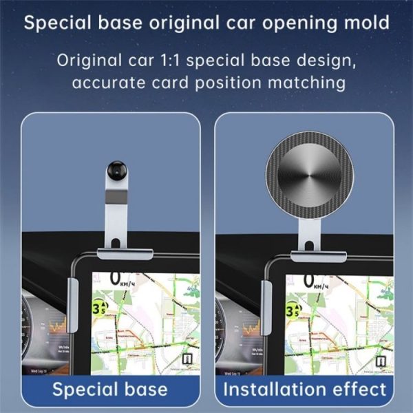 P10 For New Energy Vehicle Aluminum Alloy Screen Base Navigation Bracket - Image 3
