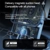 F18 With Infrared Sensor Phone Charging Aluminum Alloy Bracket Car Wireless Charger (Transparent Black) - Image 4