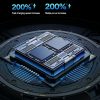 F18 With Infrared Sensor Phone Charging Aluminum Alloy Bracket Car Wireless Charger (Transparent Black) - Image 7