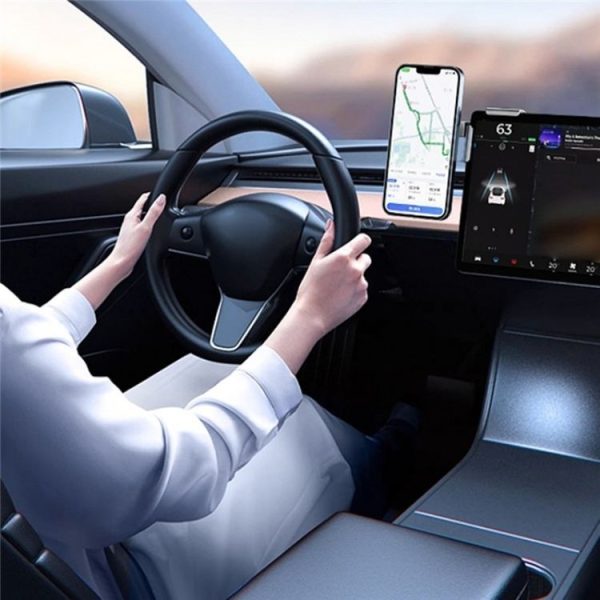 A8S 15W Wireless Charging New Energy Vehicle Navigation Bracket For Tesla Car Screen Base - Image 11