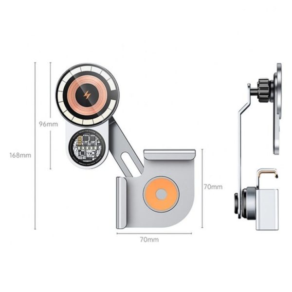 A8S 15W Wireless Charging New Energy Vehicle Navigation Bracket For Tesla Car Screen Base - Image 12