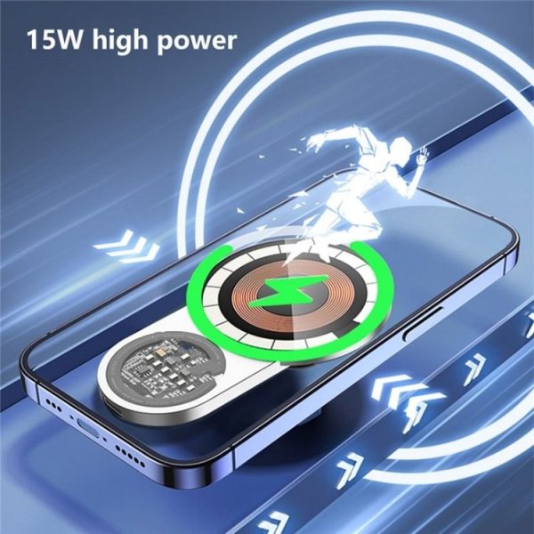 A8S 15W Wireless Charging New Energy Vehicle Navigation Bracket For Tesla Car Screen Base - Image 5