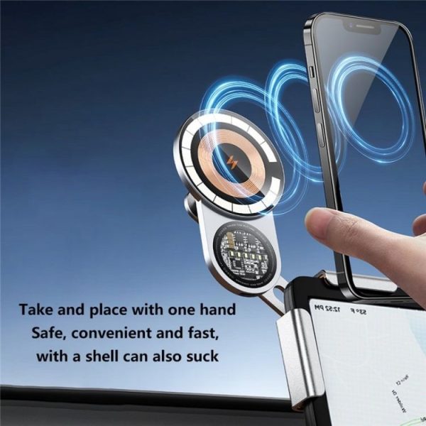 A8S 15W Wireless Charging New Energy Vehicle Navigation Bracket For Tesla Car Screen Base - Image 6