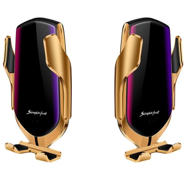 R1 Intelligent Infrared Sensor Car Wireless Charger (Gold) - Image 2