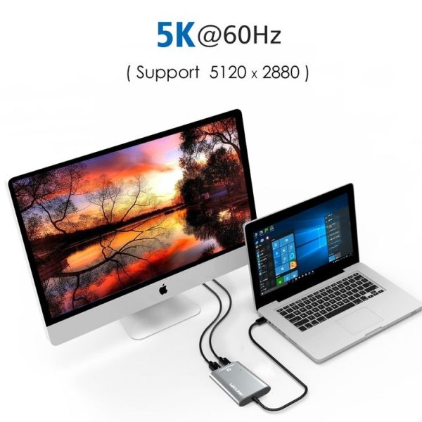 WAVLINK UTA21D DP 4K / 5K / 8K Video Thunderbolt 3 Type-C to Dual DisplayPort Adapter - Image 4