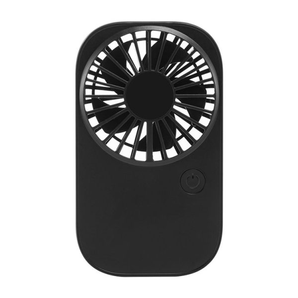 F11 Portable Rechargeable Hanging Neck Fan Cooling Handheld Fan 3 Speeds Desk Fan (Black)