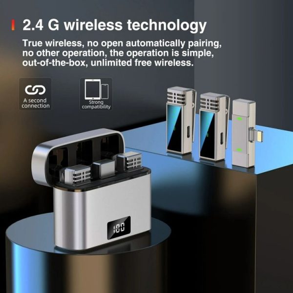 JMARY MW-15 For iPhone / iPad 2.4G Lavalier Wireless Microphone - Image 2