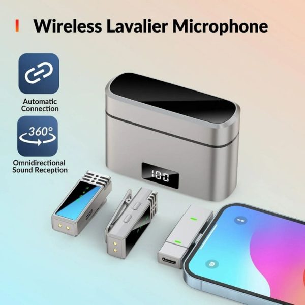 JMARY MW-15 For iPhone / iPad 2.4G Lavalier Wireless Microphone - Image 3