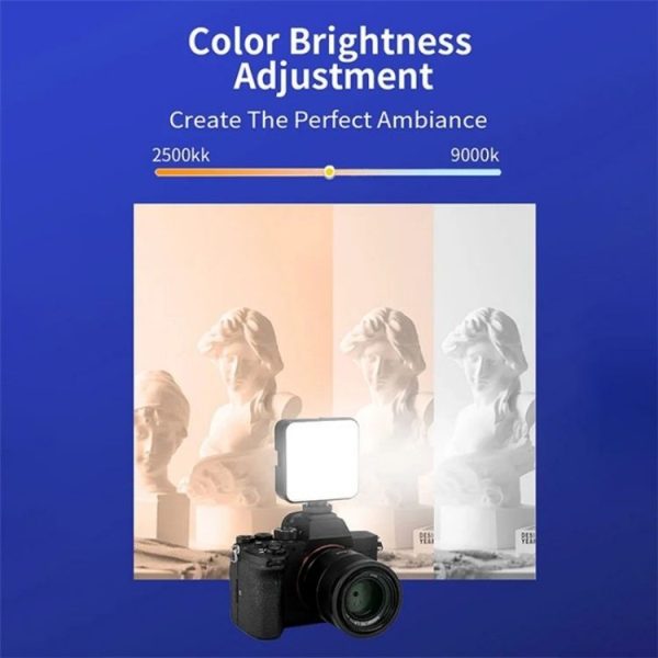 JMARY FM-69RGB Portable Mini RGB Video Light Camera Light Photography Lighting Lamp - Image 3