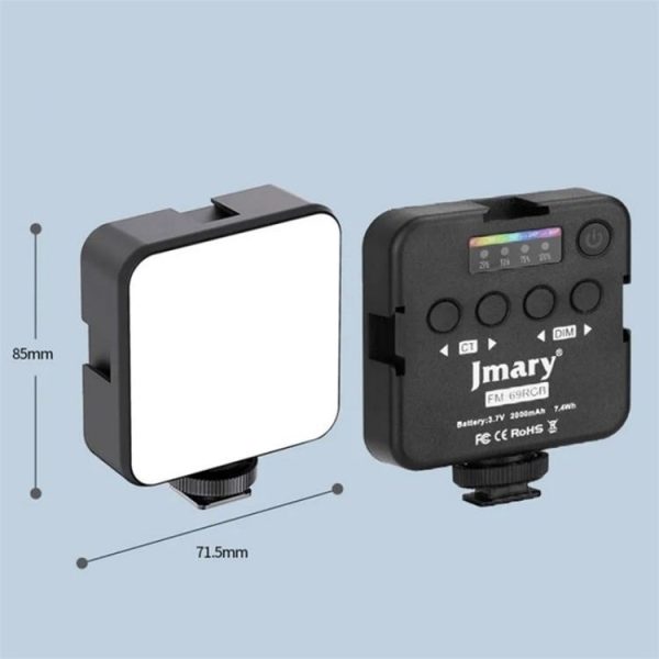 JMARY FM-69RGB Portable Mini RGB Video Light Camera Light Photography Lighting Lamp - Image 9