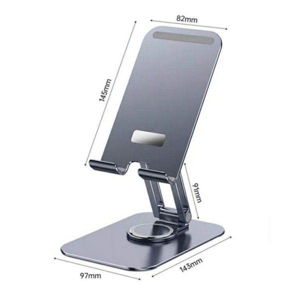 JMARY MK-61 Rotatable Cellphone Tablet Holder Aluminum Alloy Desktop Phone Stand - Image 2