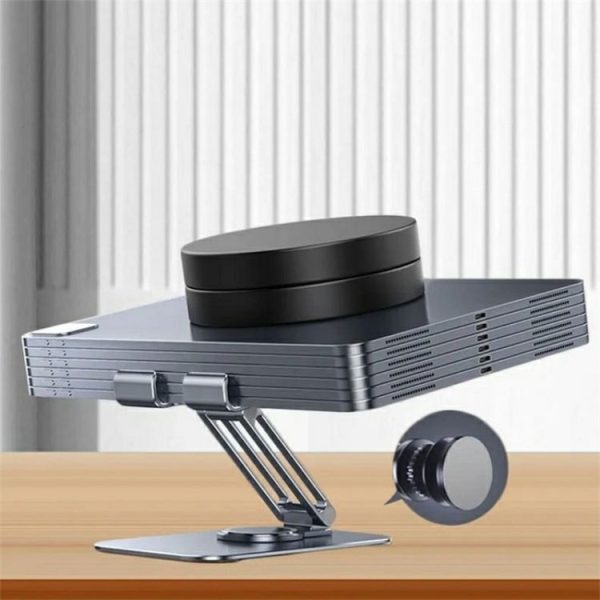 JMARY MK-61 Rotatable Cellphone Tablet Holder Aluminum Alloy Desktop Phone Stand - Image 3