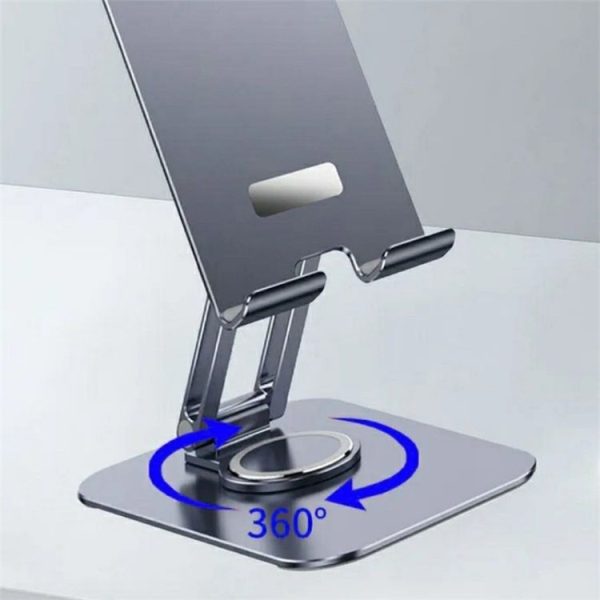 JMARY MK-61 Rotatable Cellphone Tablet Holder Aluminum Alloy Desktop Phone Stand - Image 5