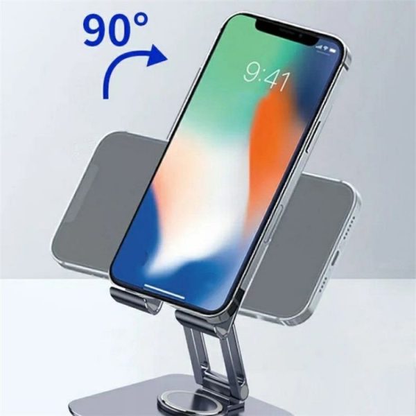 JMARY MK-61 Rotatable Cellphone Tablet Holder Aluminum Alloy Desktop Phone Stand - Image 6