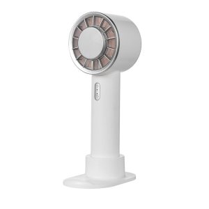 WX-633 Summer Handheld Fan 3 Speeds Semiconductor Cold Compress Desk Fan (White)