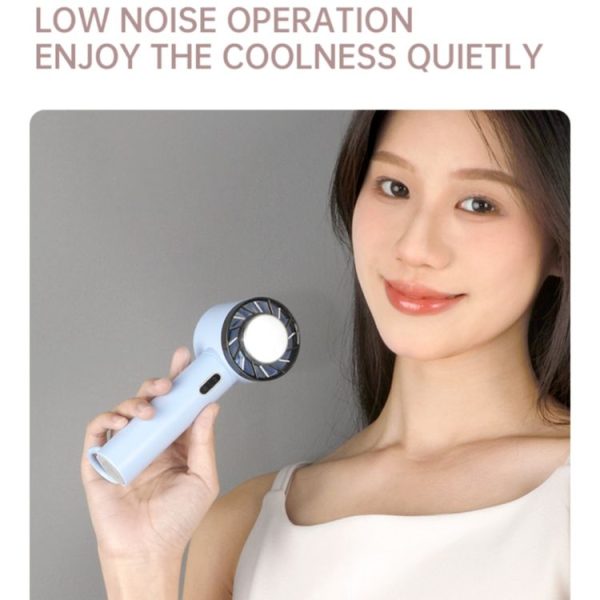 WX-625 Cold Compress Function Portable Mini Summer Fan Handheld Cooling Fan (Baby Blue) - Image 10