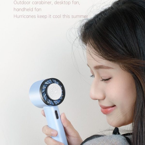 WX-625 Cold Compress Function Portable Mini Summer Fan Handheld Cooling Fan (Baby Blue) - Image 4