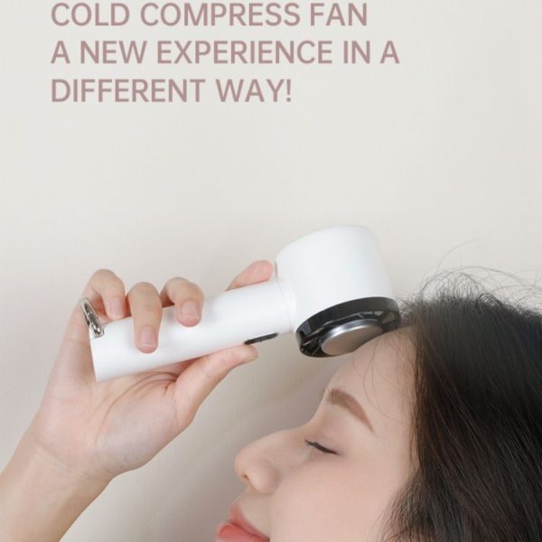 WX-625 Cold Compress Function Portable Mini Summer Fan Handheld Cooling Fan (Baby Blue) - Image 5