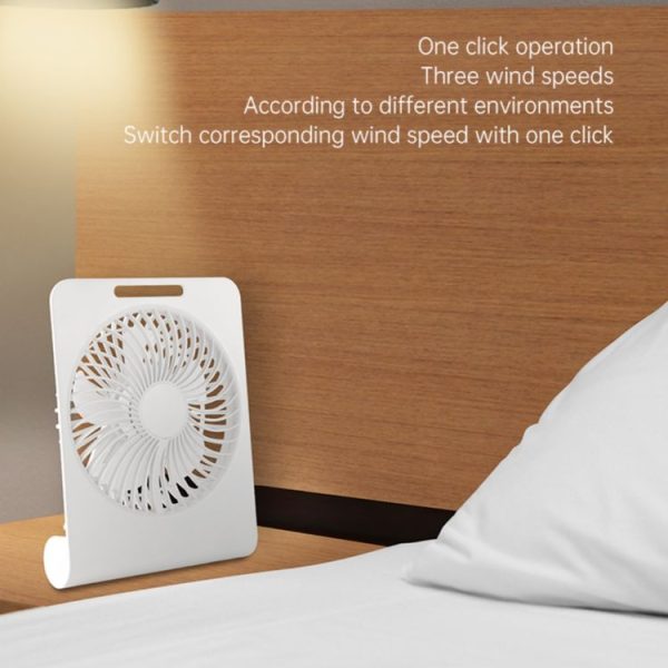 AR-13 Home Office Hanging Fan Summer Cooler Silent Operation Desktop Fan (Yellow) - Image 4