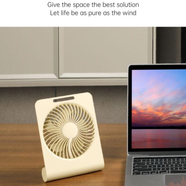 AR-13 Home Office Hanging Fan Summer Cooler Silent Operation Desktop Fan (Yellow) - Image 7