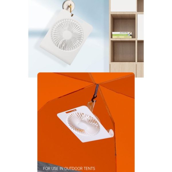 AR-13 Home Office Hanging Fan Summer Cooler Silent Operation Desktop Fan (Yellow) - Image 8