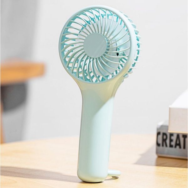 S13 Portable Summer Cooling Fan Hanging Buckle Mini 3 Wind Speed Handheld Fan (Baby Blue) - Image 5