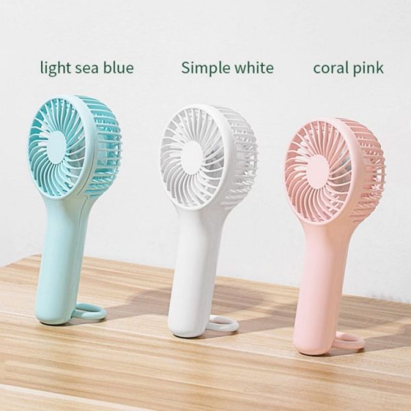 S13 Portable Summer Cooling Fan Hanging Buckle Mini 3 Wind Speed Handheld Fan (Baby Blue) - Image 8