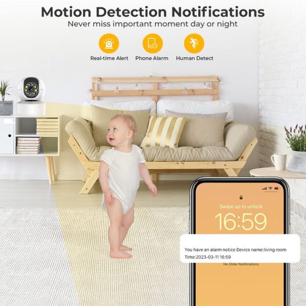 IK500 Intelligent HD Surveillance WiFi Camera Support Infrared Night Vision / Two-way Voice Intercom - Image 4
