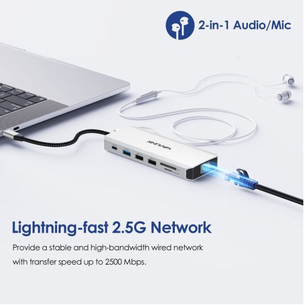 WAVLINK UMD306 12 in 1 Dual 8K Triple Monitor Multiport Adapter - Image 8