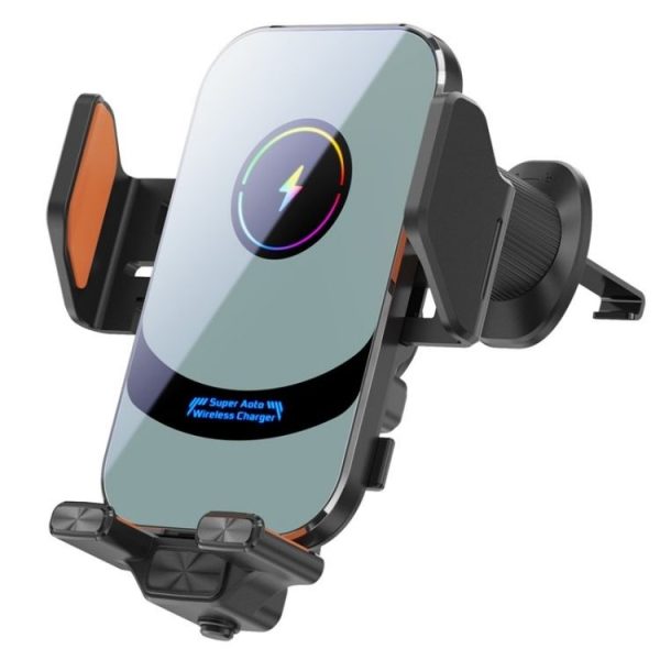 X16 Car Smart Sensor Phone Holder Magnetic Phone Mount Automatic Wireless Charger (Tarnish)