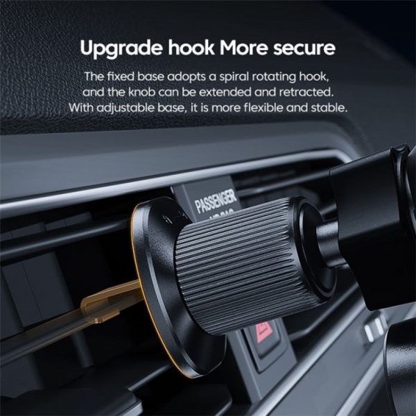 X15 Wireless Charger Mobile Phone Bracket Car Air Vent Cell Phone Mount Holder (Silver) - Image 5