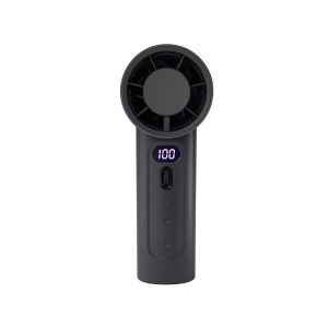 FC1 100 Wind Speed Levels Summer Cooler Desktop Fan Turbine Handheld Fan (Black)