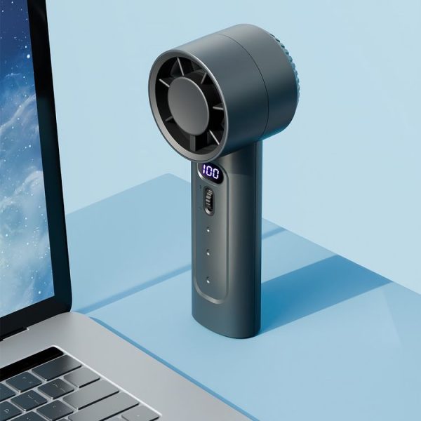 FC1 100 Wind Speed Levels Summer Cooler Desktop Fan Turbine Handheld Fan (Black) - Image 10