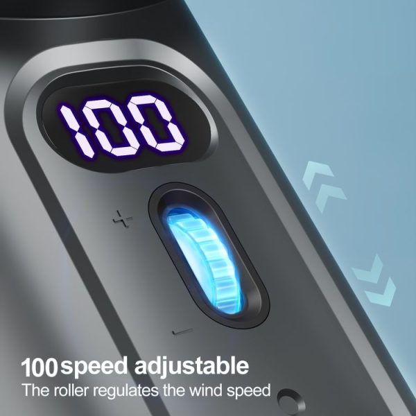 FC1 100 Wind Speed Levels Summer Cooler Desktop Fan Turbine Handheld Fan (Black) - Image 3