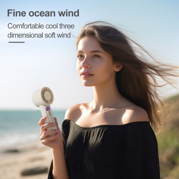 FC1 100 Wind Speed Levels Summer Cooler Desktop Fan Turbine Handheld Fan (Black) - Image 7