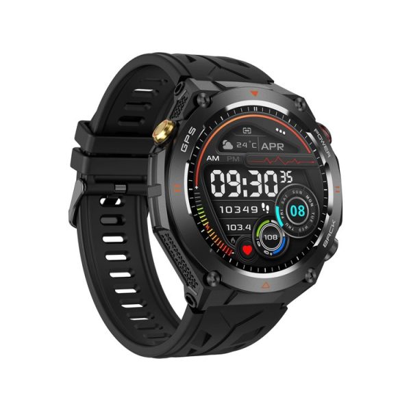 KC82 1.45 inch Color Screen Smart Watch, Support Bluetooth Call / Health Monitoring (Black) - Image 2