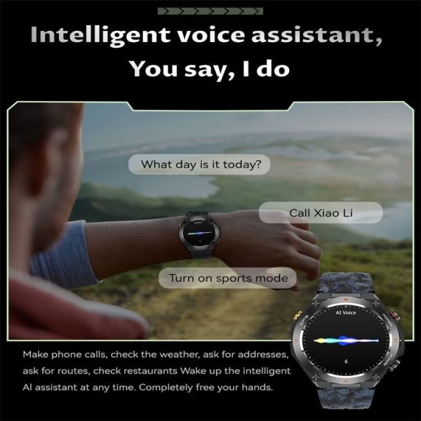 KC82 1.45 inch Color Screen Smart Watch, Support Bluetooth Call / Health Monitoring (Black) - Image 8
