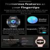 KC82 1.45 inch Color Screen Smart Watch, Support Bluetooth Call / Health Monitoring (Black) - Image 9
