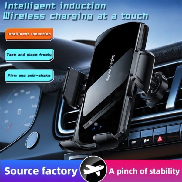 SD10 Wireless Charging Car Air Vent Car Mount Smart Sensor Phone Holder Charger - Image 2