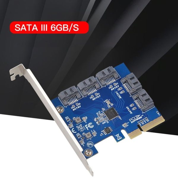PCIE 3.0-4X to 5 x SATA Controller Card - Image 2