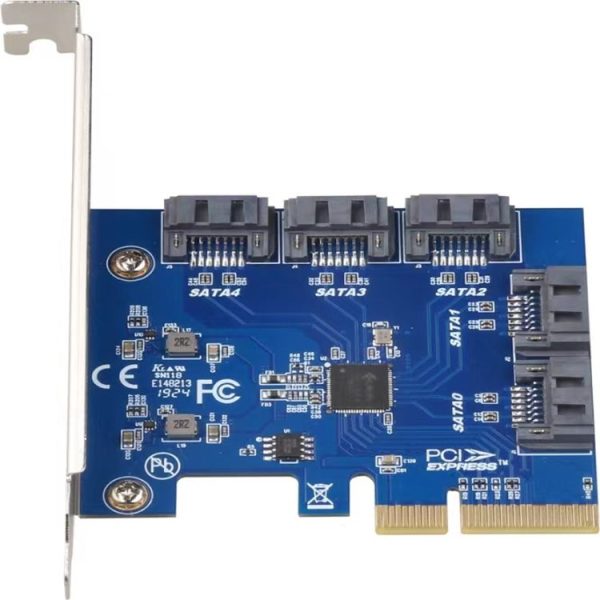 PCIE 3.0-4X to 5 x SATA Controller Card - Image 3