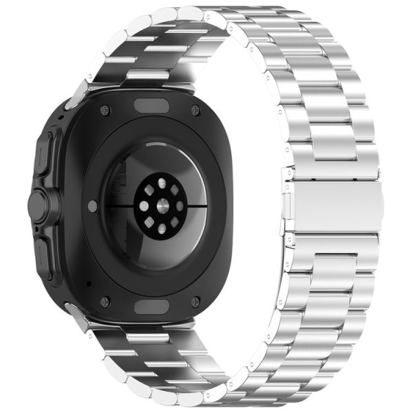 Samsung Galaxy Watch Ultra 47mm Three Beads Stainless Steel Metal Watch Band (Silver) - Image 2