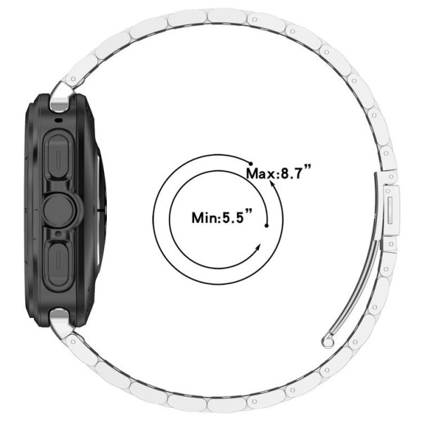 Samsung Galaxy Watch Ultra 47mm Three Beads Stainless Steel Metal Watch Band (Silver) - Image 7