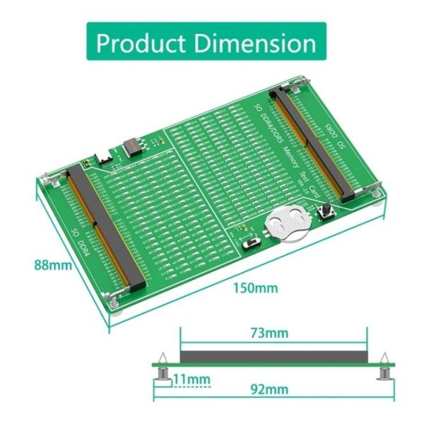 YNS-03 DDR4 / DDR5 2-in-1 Memory Tester Memory Test Card Notebook Memory Stick Tester - Image 5